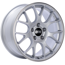 Load image into Gallery viewer, BBS CH-R 20x9 5x130 ET49 CB71.6 Brilliant Silver Polished Rim Protector Wheel w/ Motorsport Etching