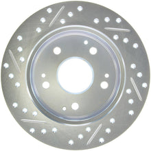 Load image into Gallery viewer, StopTech Select Sport Drilled &amp; Slotted Rotor - Rear Left