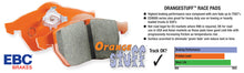 Load image into Gallery viewer, EBC 99-03 Aston Martin DB7 5.9 Orangestuff Front Brake Pads