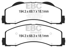 Load image into Gallery viewer, EBC 15+ Ford F150 2.7 Twin Turbo (2WD) Ultimax2 Front Brake Pads