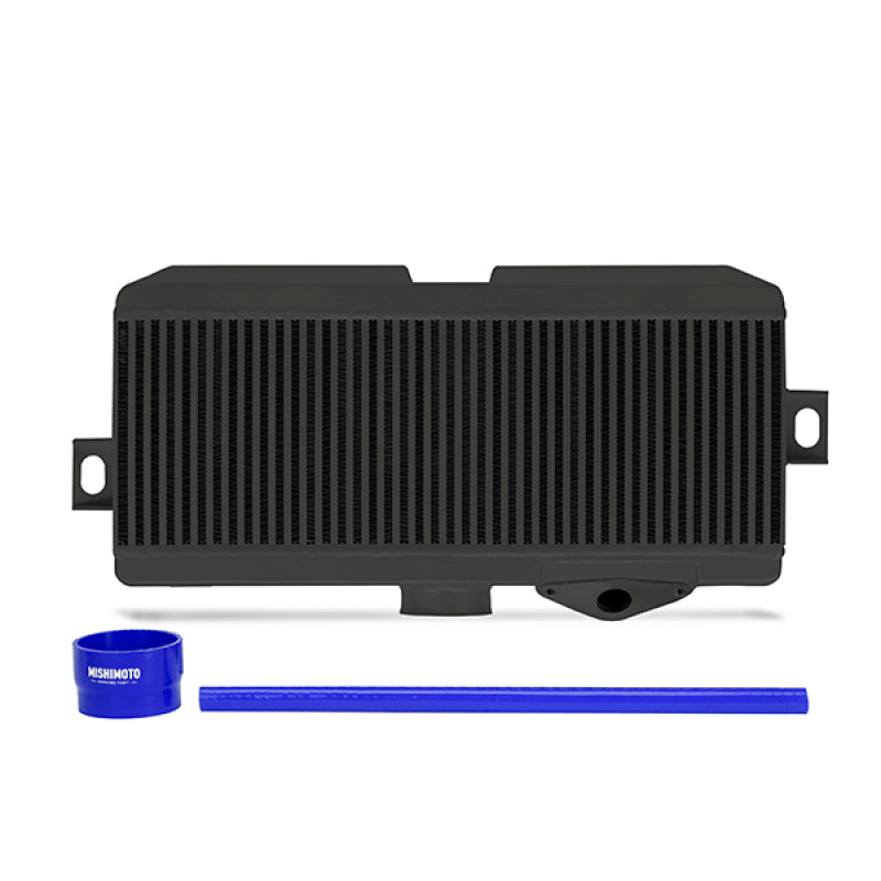 Mishimoto Subaru 08-15 WRX STi Top-Mount Intercooler Kit - Powder Coated Black & Blue Hoses