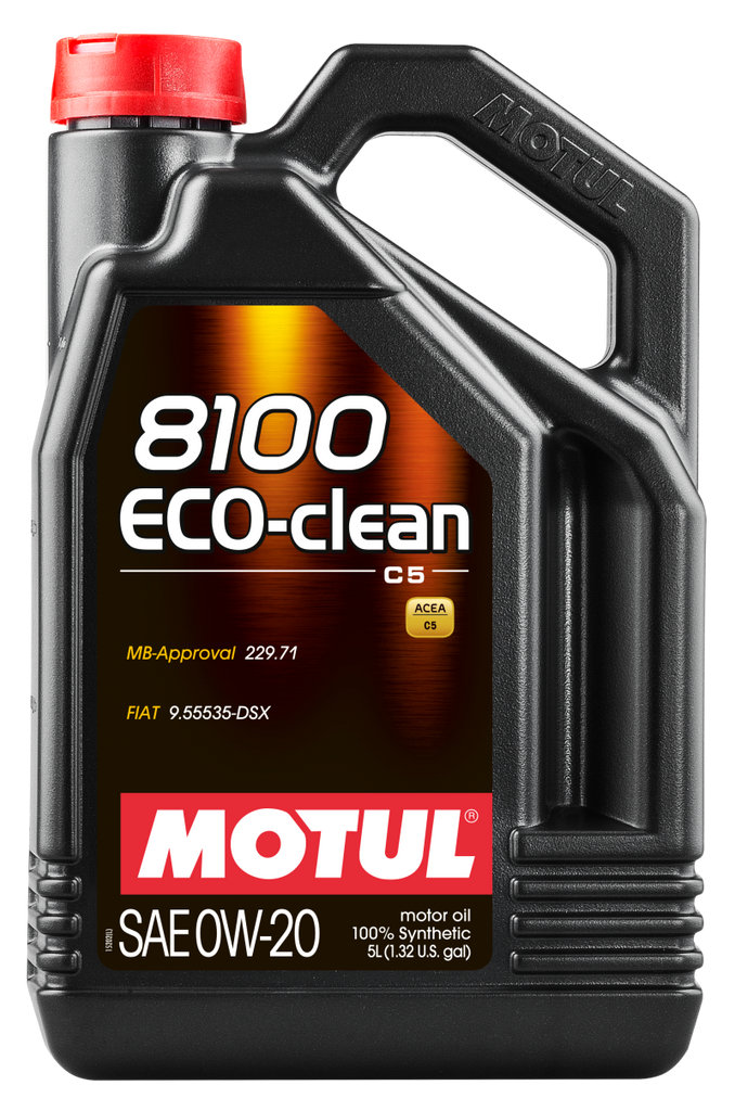 Motul 5L Synthetic Engine Oil 8100 0W20 Eco-Clean