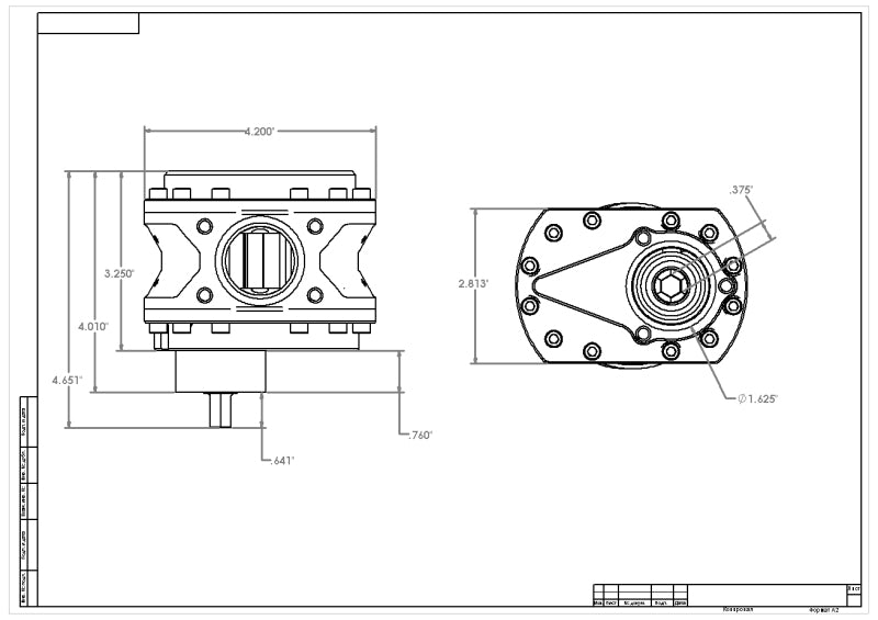 Aeromotive Spur Gear Fuel Pump - 3/8in Hex - 1.55 Gear - Nitro - 32gpm