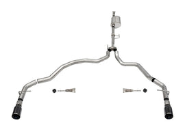 Corsa 2021-2025 Ford F-150 SuperCab/6.5ft Bed 3.5L V6 Sport Cat-Back Dual Rear Exit-Black PVD
