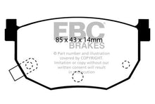 Load image into Gallery viewer, EBC 99-01 Hyundai Elantra 2.0 Yellowstuff Rear Brake Pads