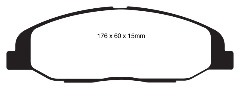 EBC 08-13 Cadillac CTS 3.0 Yellowstuff Front Brake Pads