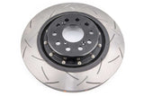 DBA 17+ Honda Civic Type R 5000 Fully Assembled 2-Piece Black Rotor Hat T3 Slotted 350mm x 32mm