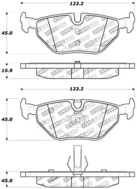 StopTech Performance 01-02 BMW Z3 / 03-09 Z4 / 10/90-07 3 Series / 99-09 Saab 9-5 Rear Brake Pads