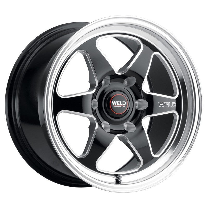 Weld S156 17x9.5 Ventura 6 Drag 6x127 ET35 BS6.625 Gloss BLK MIL DIA 78.1