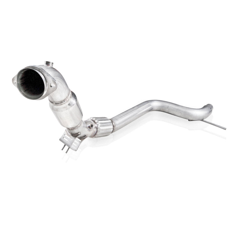 Stainless Works 2015-16 Mustang Downpipe 3in High-Flow Cats Factory Connection