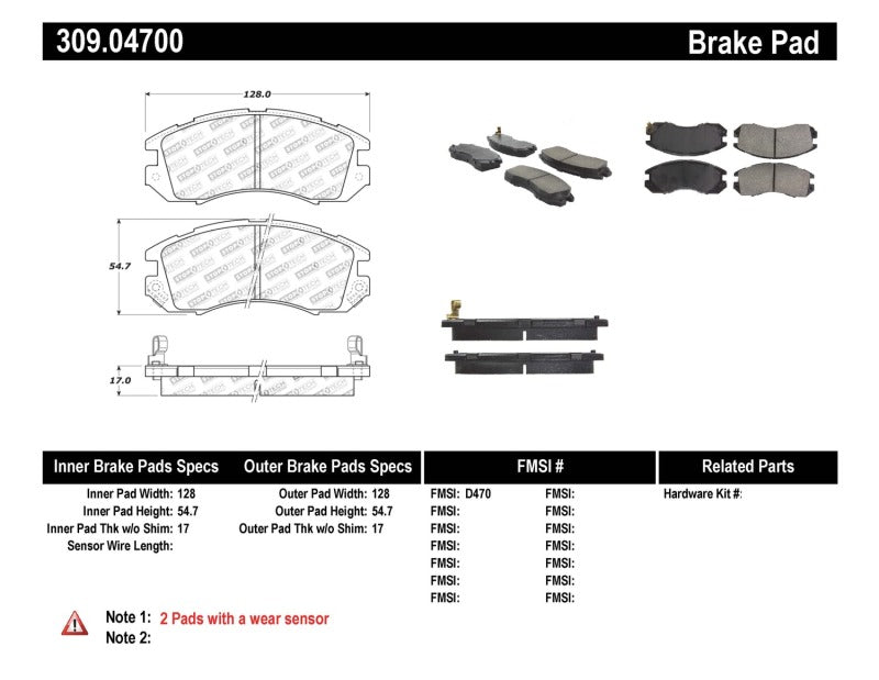 StopTech Performance Brake Pads