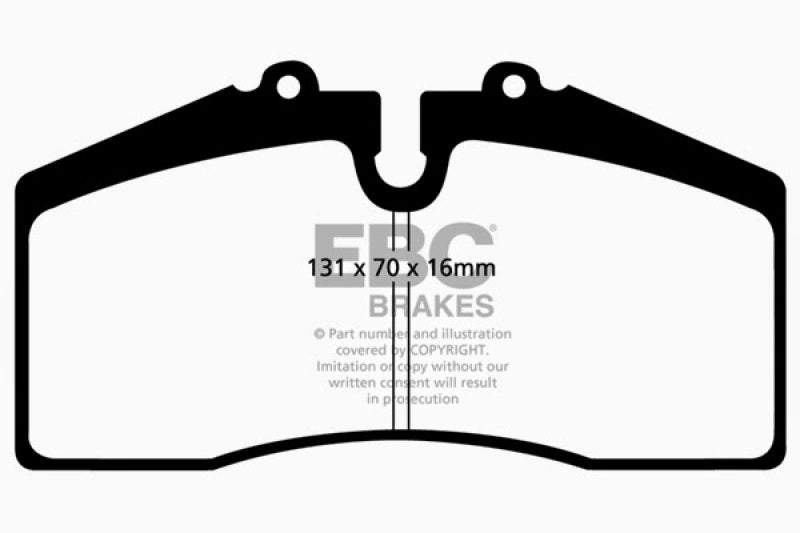 EBC 05+ Ford Saleen Mustang Brembo front calipers Yellowstuff Front Brake Pads