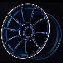 Load image into Gallery viewer, Advan RZ-F2 18x10.0 +35 5-114.3 Racing Titanium Blue &amp; Ring Wheel