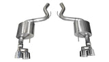 Corsa 18-19 Ford Mustang 5.0L 3in Touring Axle-Back Dual Rear Exit 4in Polished Pro-Series T