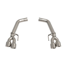 Load image into Gallery viewer, Kooks 2018+ Ford Mustang 5.0L 4V OEM x 3in Axle-Back Exhaust w/ Muffler Delete &amp; 4in Quad Tips