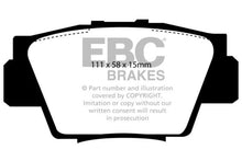 Load image into Gallery viewer, EBC 91-96 Acura NSX 3.0 Yellowstuff Rear Brake Pads