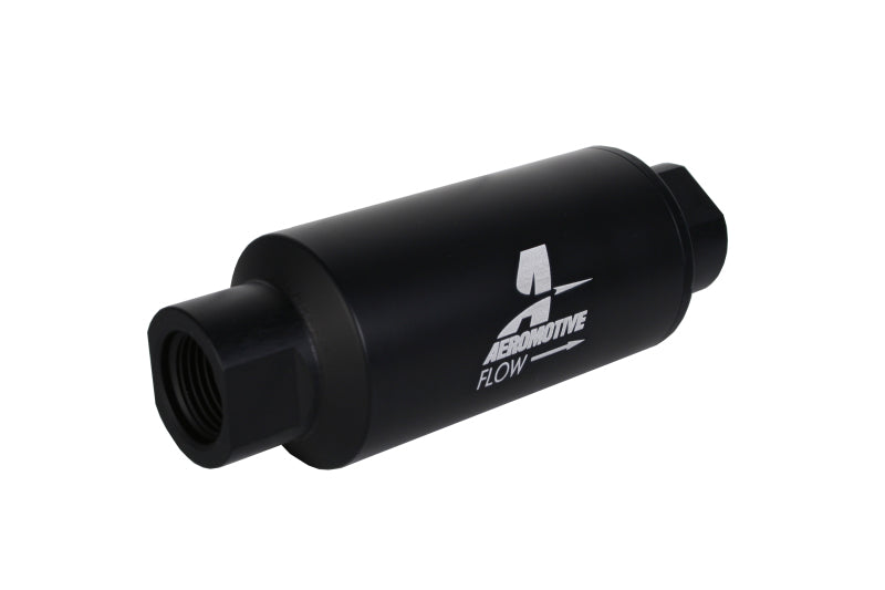 Aeromotive In-Line Marine Filter - AN-12 - 40 Micron SS Element - Black Hardcoat Finish