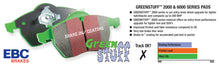 Load image into Gallery viewer, EBC 97-98 Subaru Impreza 1.8 Greenstuff Front Brake Pads