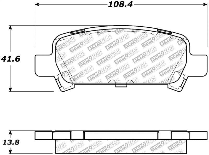 StopTech Street Select Brake Pads - Front/Rear