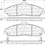 StopTech Street Select Brake Pads - Rear