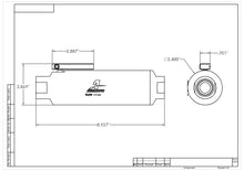 Load image into Gallery viewer, Aeromotive In-Line AN-12 Filter w/Shutoff Valve 100 Micron SS Element - Black Anodize Finish