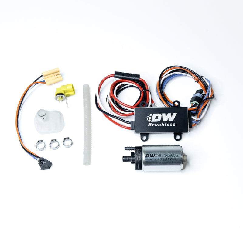 DeatschWerks 04-08 Mazda RX-8 440lph In-Tank Brushless Fuel Pump w/9-0904 Instl Kit/C102 Controller