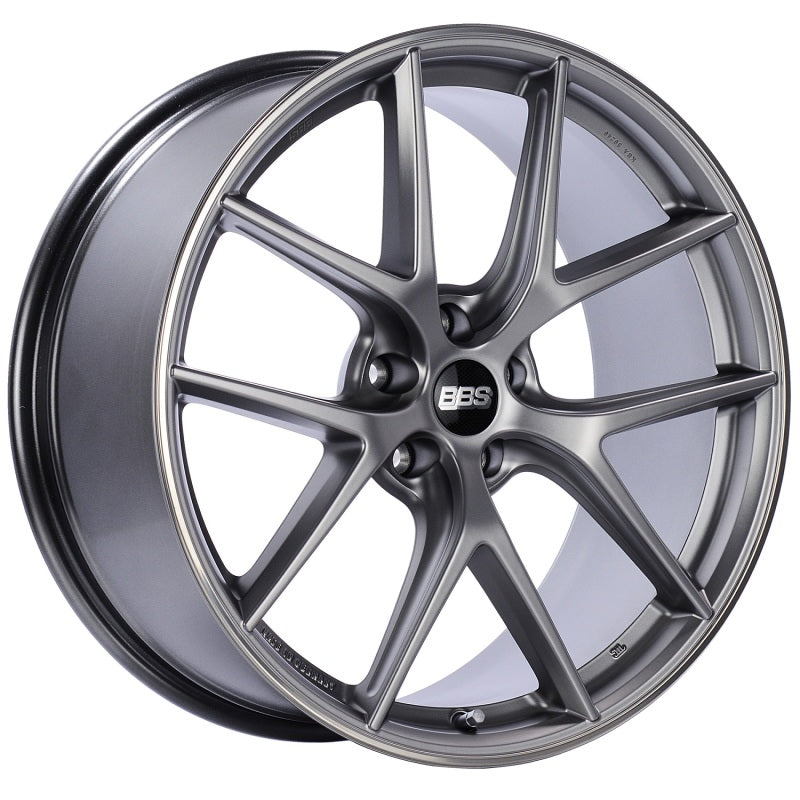 BBS CI-R 19x9 5x120 ET44 Platinum Satin Rim Protector Wheel -82mm PFS/Clip Required