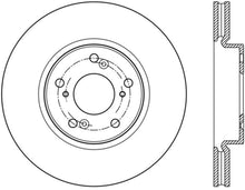 Load image into Gallery viewer, Stoptech 13-18 Honda Accord Premium Slotted CRYO-STOP Front Rotor