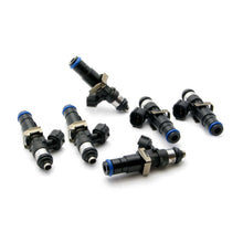 Load image into Gallery viewer, DeatschWerks Set of 6 High Impedance 2400cc Injectors for Toyota Supra TT 93-98 Top Feed Conversion