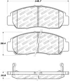 StopTech Street Touring 03-07 Honda Accord V6 A/T Front Brake Pads