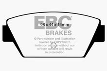 Load image into Gallery viewer, EBC 93-94 Eagle Talon 1.8 Ultimax2 Rear Brake Pads