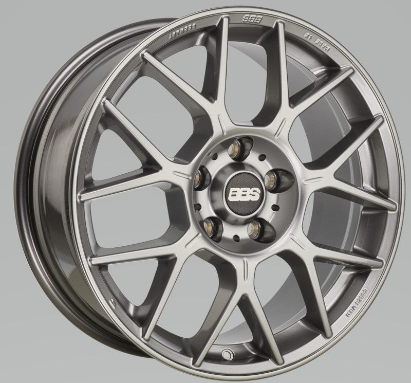 BBS XR 19x8.5 5x112 ET44 Platinum Gloss Wheel -82mm PFS/Clip Required