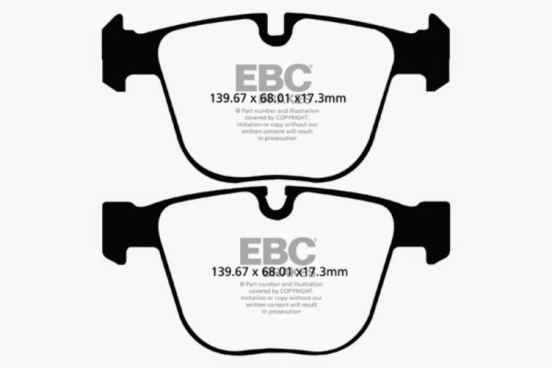 EBC 10+ BMW 535i 3.0 Twin Turbo GT (F07) Redstuff Rear Brake Pads