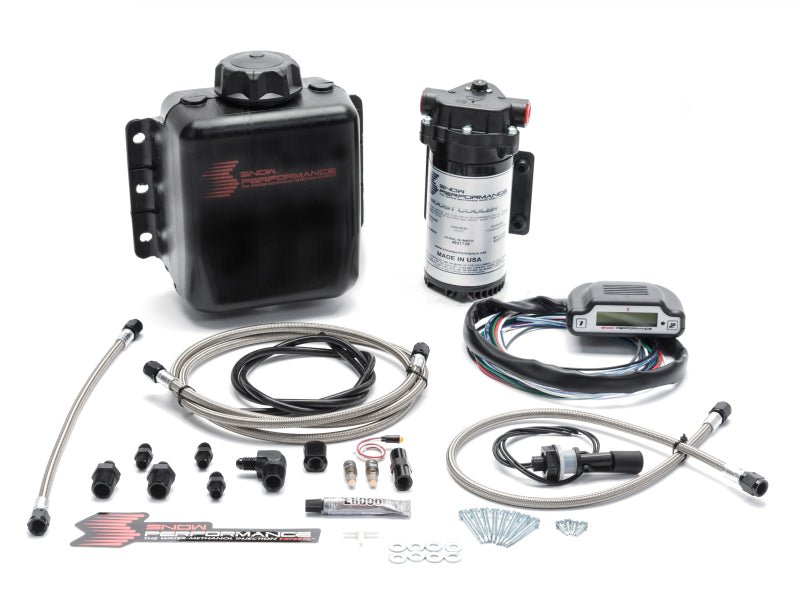 Snow Performance Stg 3 Boost Cooler EFI 2D MAP Prog. Water Injection Kit (SS Braided Line & 4AN)