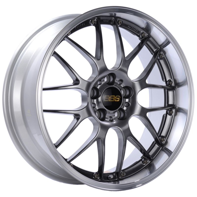 BBS RS-GT 19x10 5x120 ET25 Diamond Black Center Diamond Cut Lip Wheel -82mm PFS/Clip Required