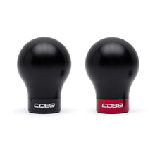 Load image into Gallery viewer, Cobb Subaru 6-Speed Weighted COBB Shift Knob - Black (Incl. Both Red + Blk Collars)