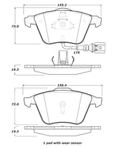 Load image into Gallery viewer, StopTech Street Touring 08-13 Audi TT Quattro / 12 VW Golf R Front Brake Pads