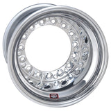 Weld Wide 5 XL Direct Mount 15x14 / 5x10.25 BP / 5in. BS Polished Assembly - Beadlock w/6-Dzus Cover