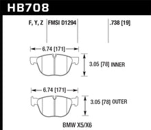 Load image into Gallery viewer, Hawk 07-16 BMW X5 / 08-16 BMW X6 LTS Street Front Brake Pads