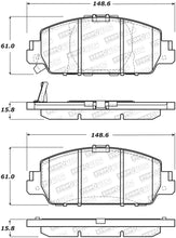 Load image into Gallery viewer, StopTech Street Performance 13-15 Honda Accord EX/EXL Front Brake Pads