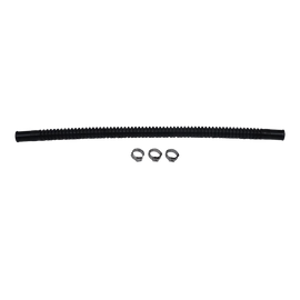 DeatschWerks Convoluted Tubing 300mm Length x 10mm ID Side 1 x 10mm ID Side 2 - Black