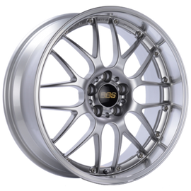 BBS RS-GT 20x8.5 5x120 ET35 Diamond Silver Center Diamond Cut Lip Wheel - 82mm PFS Required