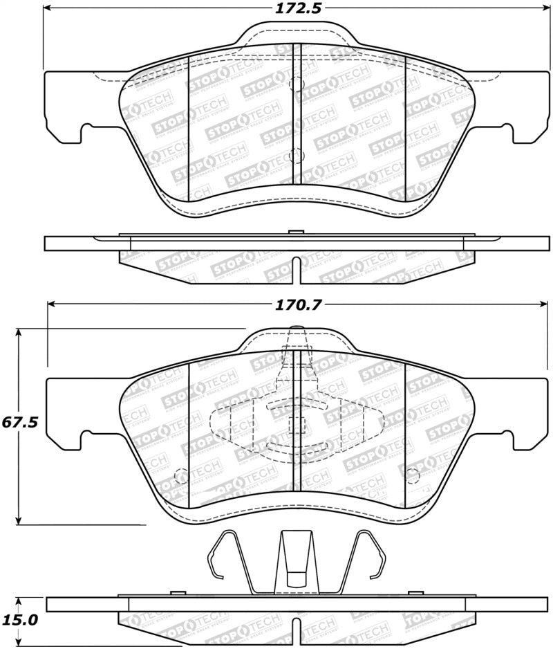 StopTech Street Select Brake Pads