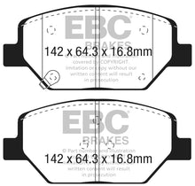 Load image into Gallery viewer, EBC 15-18 Chevrolet Camaro Ultimax Replacement Front Brake Pads