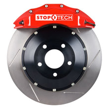 Load image into Gallery viewer, StopTech 03-06 Evo Front BBK w/ Red ST-60 Calipers Slotted 355x32mm Rotors Pads and SS Lines