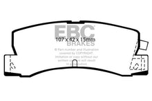 Load image into Gallery viewer, EBC 89-92 Geo Prizm 1.6 SL Greenstuff Rear Brake Pads