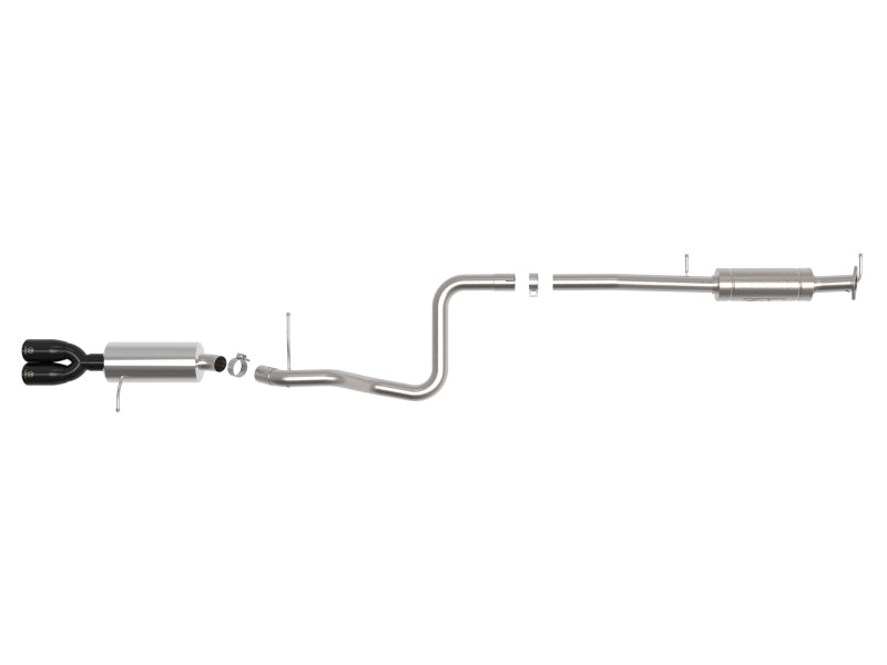 aFe Takeda Series 2 1/2in 304 SS Cat-Back 14-19 Ford Fiesta L4-1.6L (t) w/Black Tip