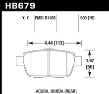 Load image into Gallery viewer, Hawk 09-14 Acura TL / 06-14 Honda Ridgeline 3.5L V6 LTS Rear Brake Pads