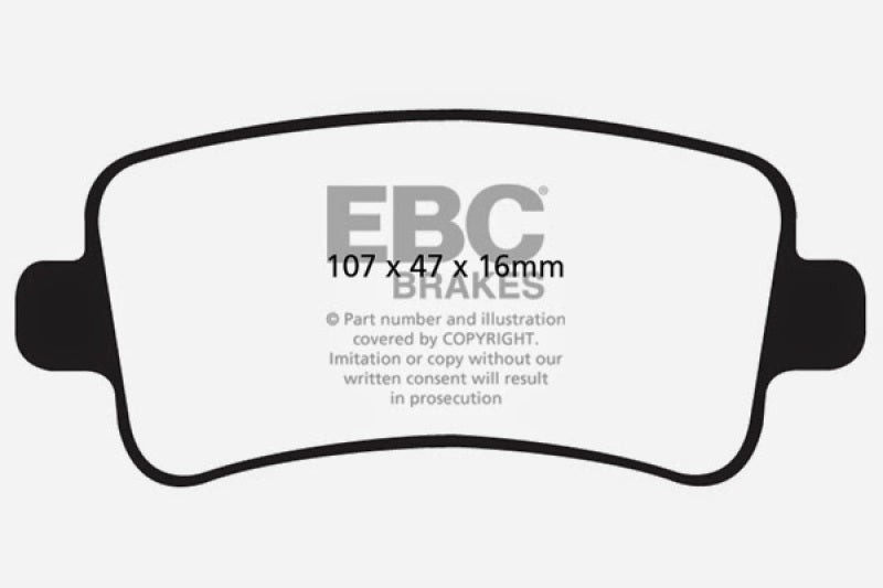 EBC 10+ Buick Allure (Canada) 3.0 Greenstuff Rear Brake Pads