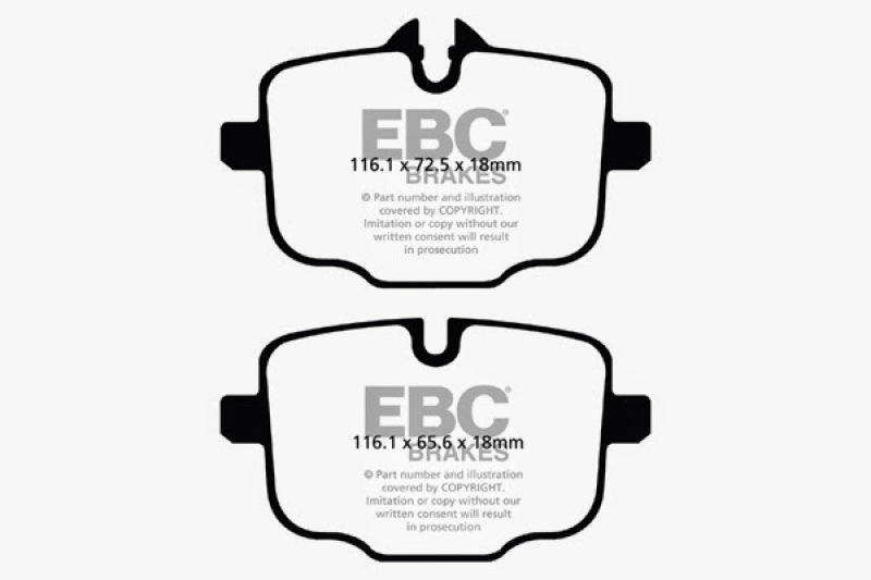 EBC 17+ BMW 530 2.0L Turbo (G30) Ultimax Rear Brake Pads